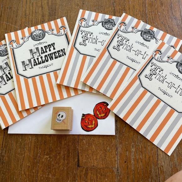 PRICE DROP!! Lot of 25 Halloween Cards and Rubber Stamps! - Picture 12 of 16
